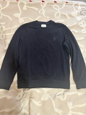 Inimigo Navy Blue Heart Embroidered Crewneck Sweatshirt